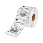Graphy Impex 4x6 Non‑Tearable Direct Thermal Shipping Labels – 100x150 mm, 1" Core, 200 Labels/Roll – Courier, Logistics & Parcels