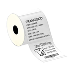 Graphy Impex 2x2 Non‑Tearable Direct Thermal Labels – 50x50 mm, 0.5" Core, 500 Labels/Roll – Price Tags, Product Labels & Barcodes