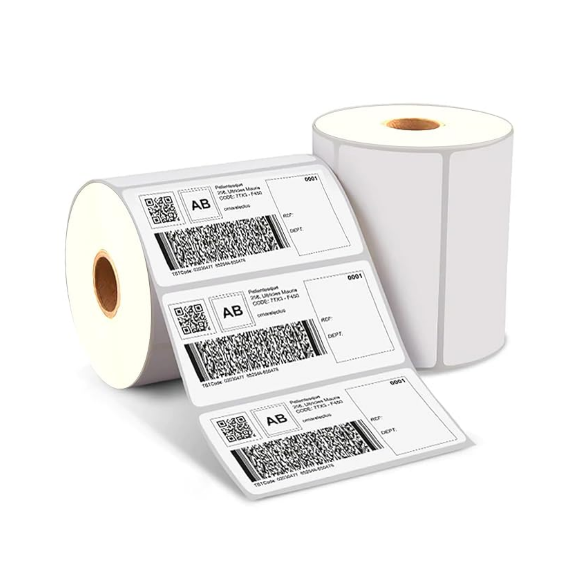 Graphy Impex 4x2 Non‑Tearable Direct Thermal Labels – 100x50 mm, 1" Core, 200 Labels/Roll – Rack, Carton & Barcode Labels