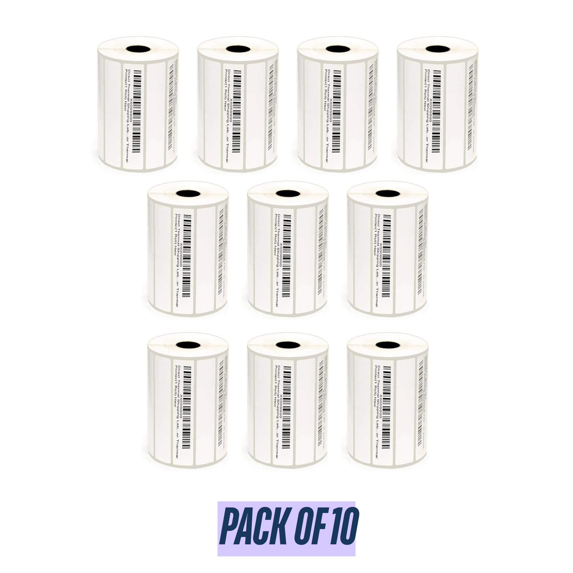 Graphy Impex 2x0.5 Non‑Tearable Direct Thermal Labels – 50x12 mm, 0.5" Core, 500 Labels/Roll – Slim Barcode, Cable & ID Labels