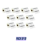 Graphy Impex 2x1 Non‑Tearable Direct Thermal Labels – 50x25 mm, 1" Core, 500 Labels/Roll – Barcodes, SKUs & Shelf Labels
