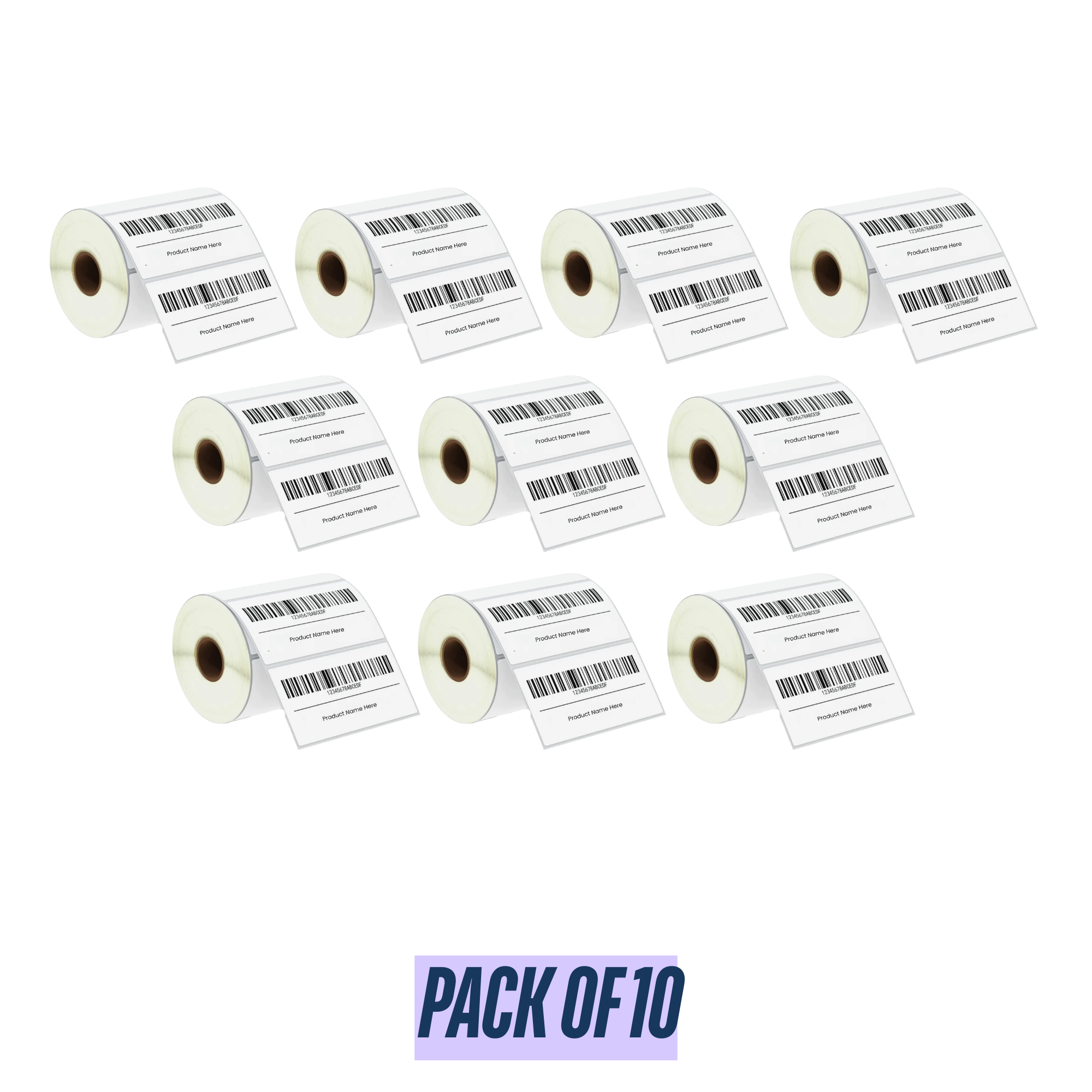 Graphy Impex 2x1 Non‑Tearable Direct Thermal Labels – 50x25 mm, 1" Core, 500 Labels/Roll – Barcodes, SKUs & Shelf Labels