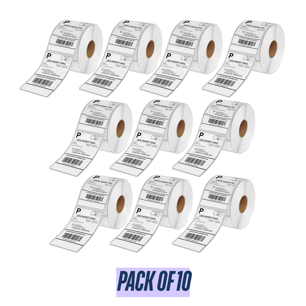Graphy Impex 4x6 Non‑Tearable Direct Thermal Shipping Labels – 100x150 mm, 1" Core, 200 Labels/Roll – Courier, Logistics & Parcels