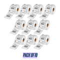 Graphy Impex 4x6 Non‑Tearable Direct Thermal Shipping Labels – 100x150 mm, 1" Core, 200 Labels/Roll – Courier, Logistics & Parcels