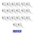 Graphy Impex 1.5x0.5 Non‑Tearable Direct Thermal Labels – 38x15 mm, 1" Core, 500 Labels/Roll – Slim Barcode & ID Labels