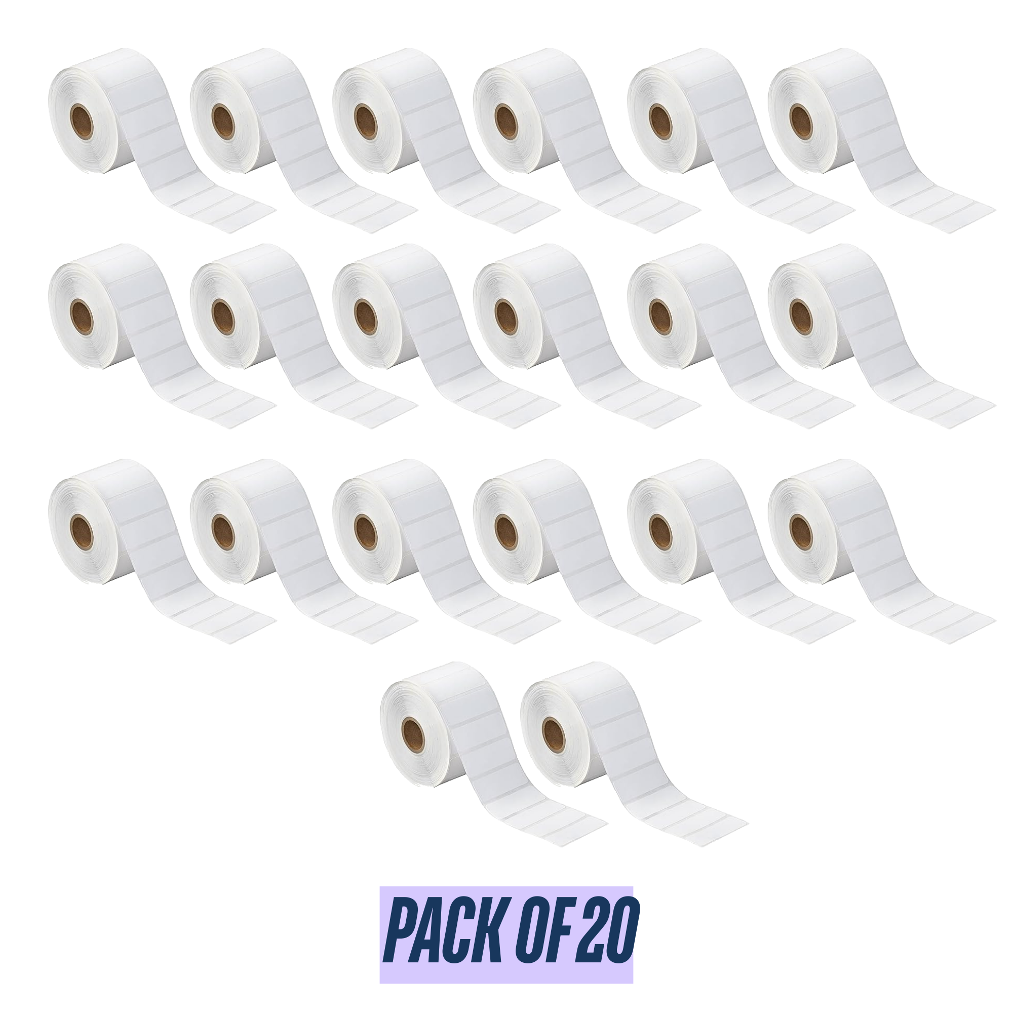 Graphy Impex 1.5x0.5 Non‑Tearable Direct Thermal Labels – 38x15 mm, 1" Core, 500 Labels/Roll – Slim Barcode & ID Labels