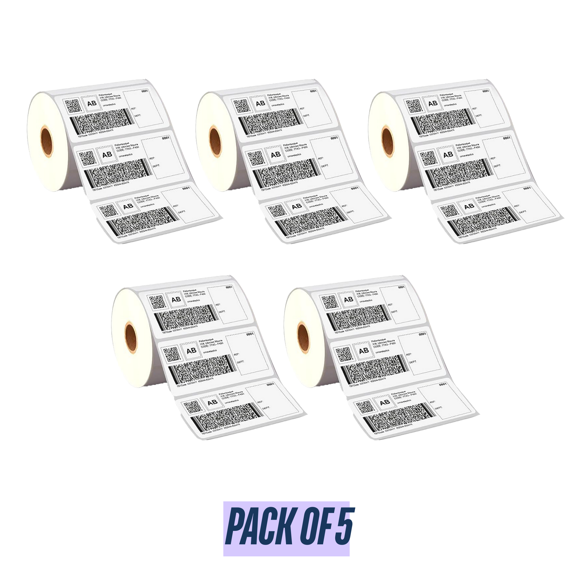 Graphy Impex 4x2 Non‑Tearable Direct Thermal Labels – 100x50 mm, 1" Core, 200 Labels/Roll – Rack, Carton & Barcode Labels