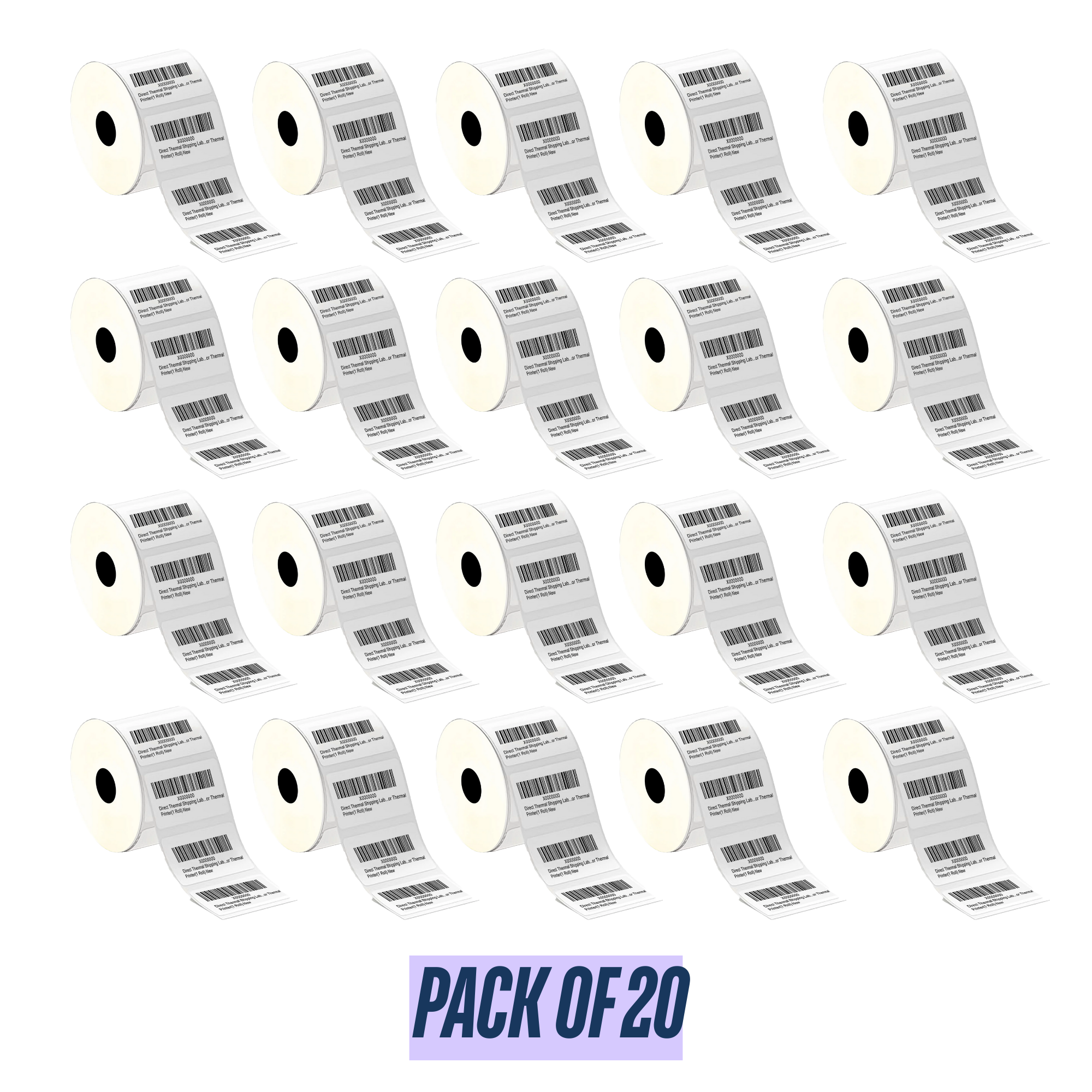 Graphy Impex 1.5x1 Non‑Tearable Direct Thermal Labels – 38x25 mm, 1" Core, 500 Labels/Roll – Barcodes, SKUs & Inventory Labels