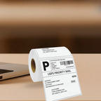 Graphy Impex 4x4 Non‑Tearable Direct Thermal Labels – 100x100 mm, 1" Core, 200 Labels/Roll – Cartons, Pallets & Bin Labels