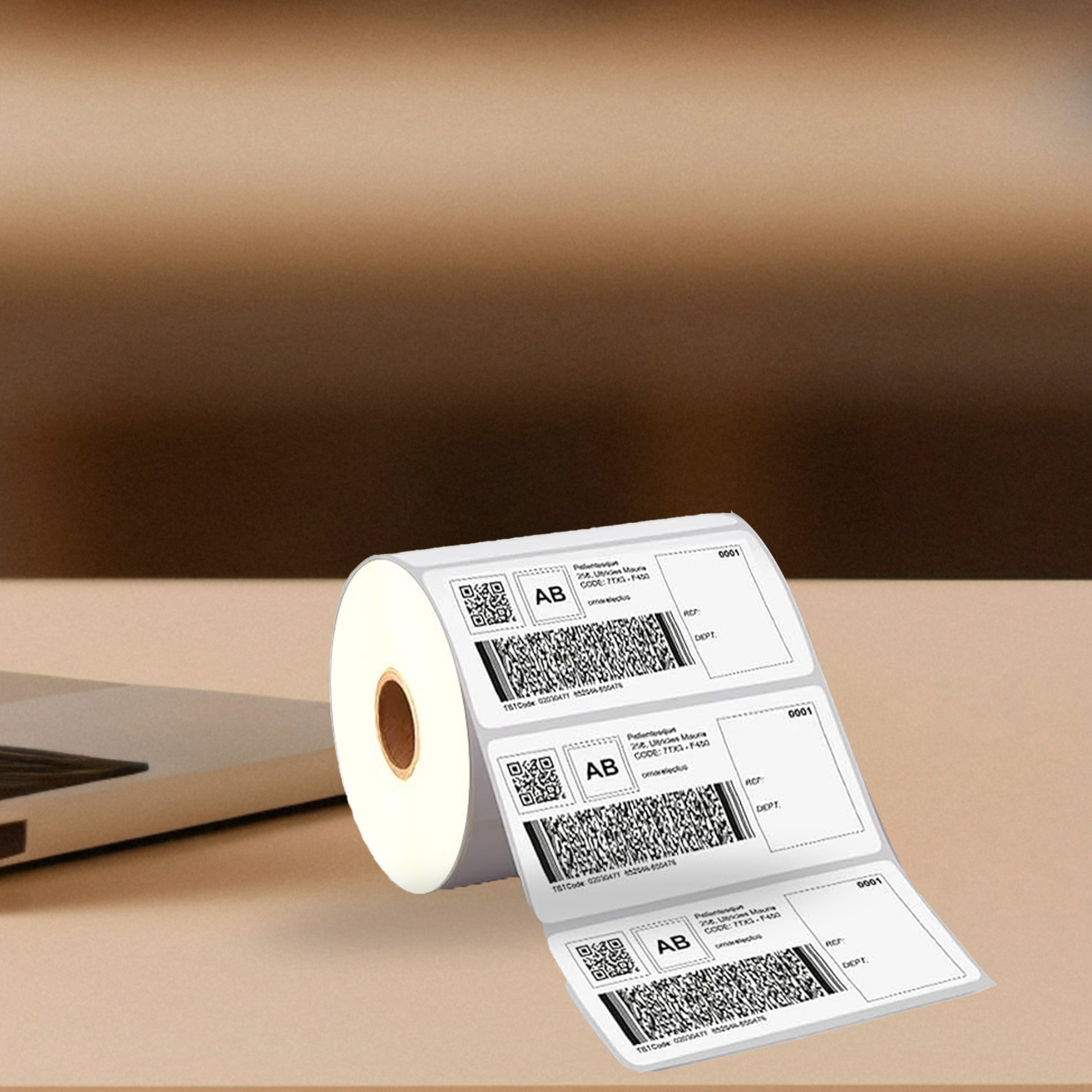 Graphy Impex 4x2 Non‑Tearable Direct Thermal Labels – 100x50 mm, 1" Core, 200 Labels/Roll – Rack, Carton & Barcode Labels