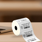 Graphy Impex 2x1.5 Non‑Tearable Direct Thermal Labels – 50x30 mm, 0.5" Core, 500 Labels/Roll – Product Codes, Price Tags & Barcodes